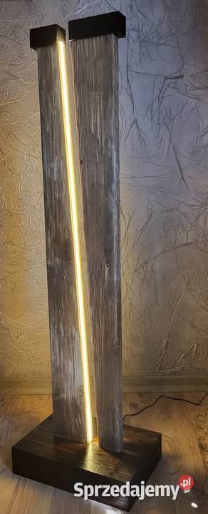LAMPA PODŁOGOWA LED LITE DREWNO Zator