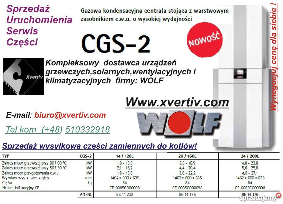 Wolf CGG1K2428 Elektroda zapłonowa i czujnik Kraków