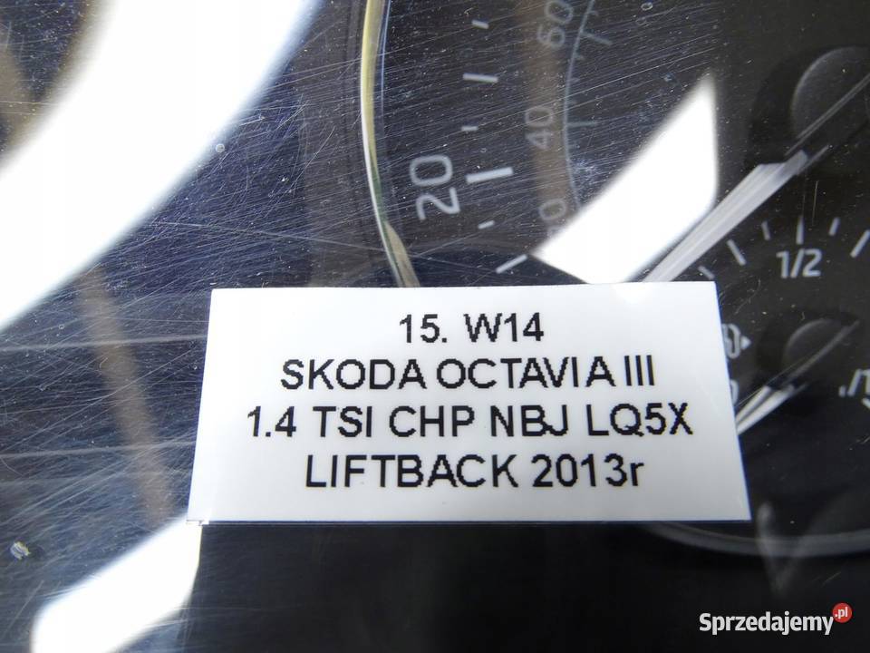 LICZNIK ZEGARY SKODA OCTAVIA III 14 TSI Liczniki i zegary