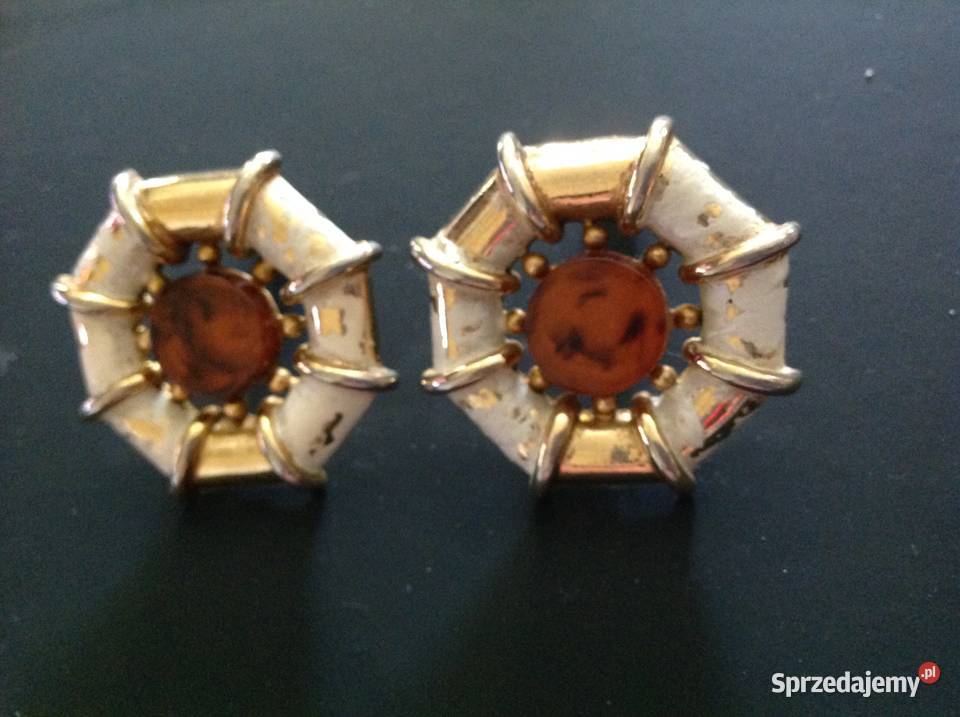 Vintage Klipsy do Uszu Damskie Christian Dior pozłacane