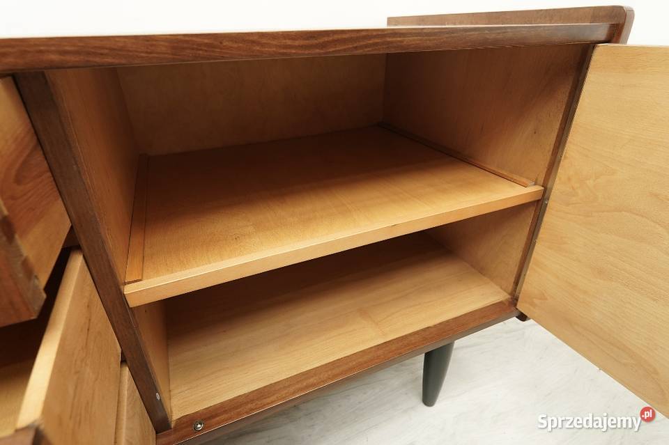 Komoda Bilea PRL sideboard lata 60te wielkopolskie Jerka