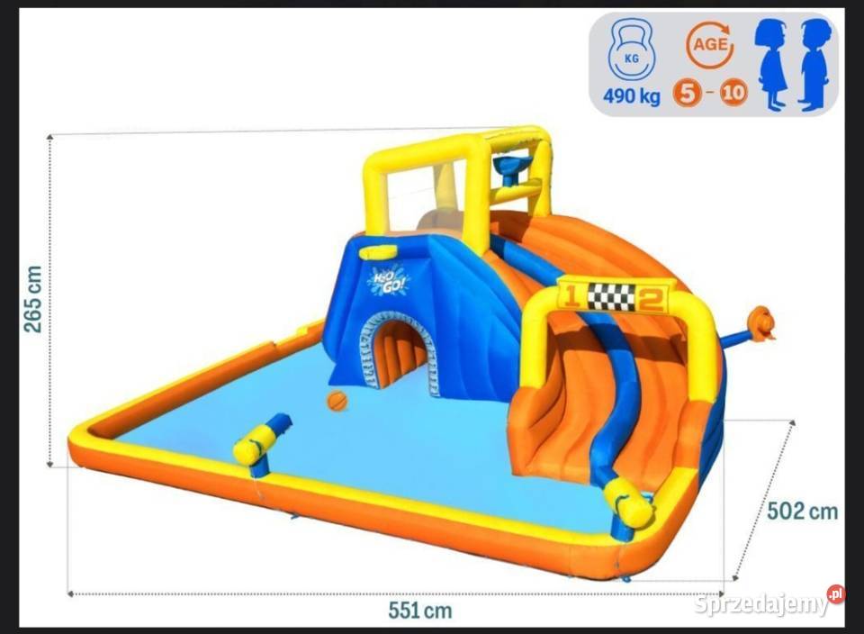 Duży dmuchany plac zabaw basen Bestway Super małopolskie Bochnia sprzedam