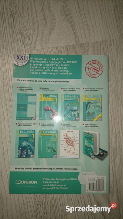 Biologia Zeszyt ćwicz ucznia 1 zakres pod M Swarzędz sprzedam
