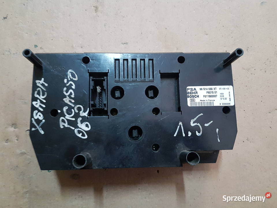 CITROEN XSARA PICASSO PANEL KLIMATYZACJI Rok produkcji 2005 Wyposażenie wnętrza wielkopolskie Turek