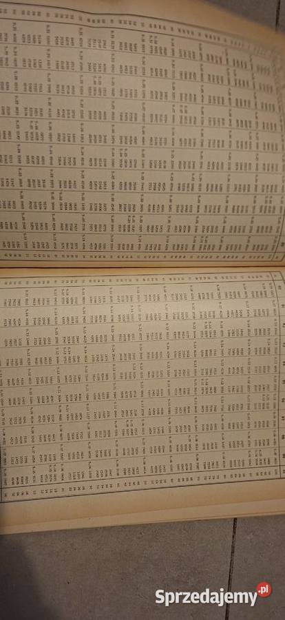 Siedmiocyfrowe tablice trygonometryczne 1967 wielkopolskie Łęczyca