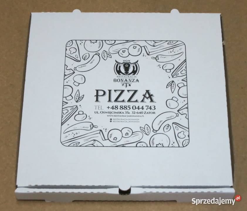 Pudełka kartony na pizzę z nadrukiem 100 sztuk Lublin
