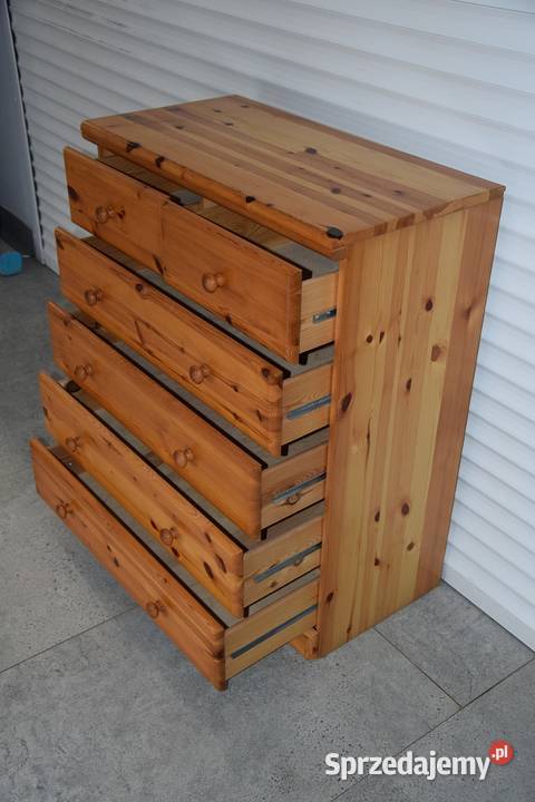 komoda z szufladami z drewna sosnowego Olsztyn