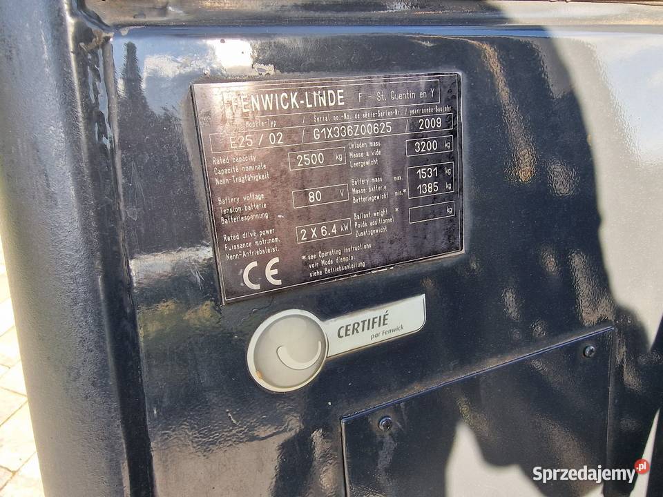 Wózek widłowy Linde E25 elektryczny TANIO okazja elektryczny Lubliniec sprzedam