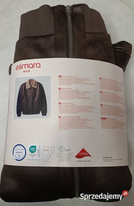 ESMARA Men kurtka męska biker kolor brązowy Ełk