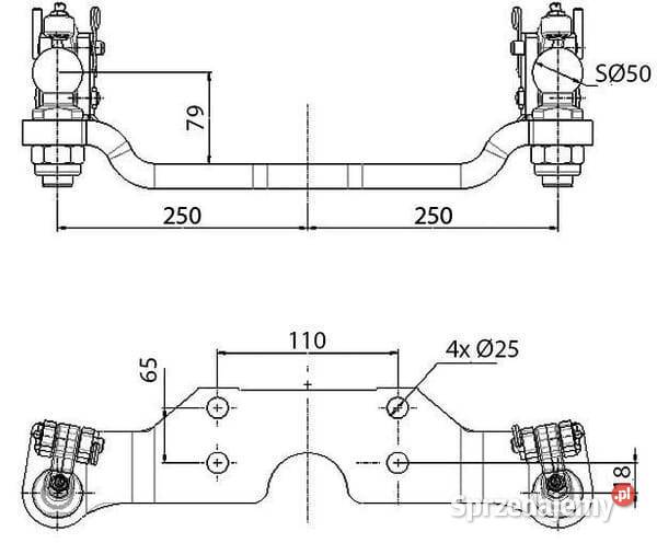 Układ kierowania kół tylnych HS6089JDZLB Kamionna