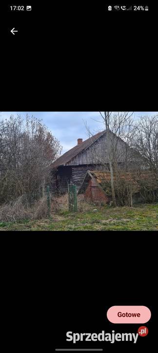 Dom drewniany Rok budowy 1945 Sprzedaż Witkowice