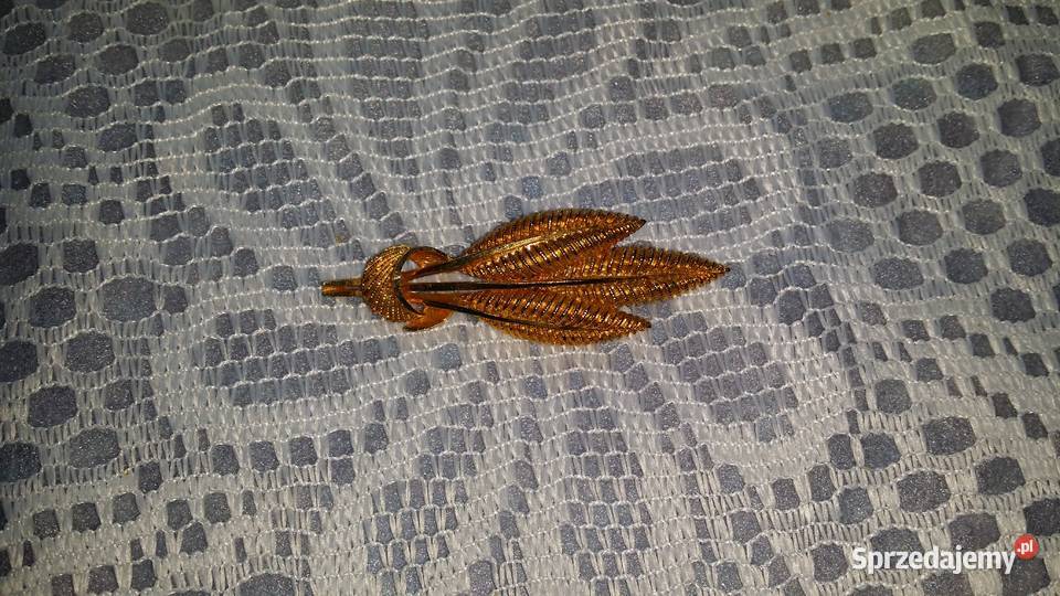 Stara angielska broszka bukiet z piór Zegarki i Biżuteria Ochojno