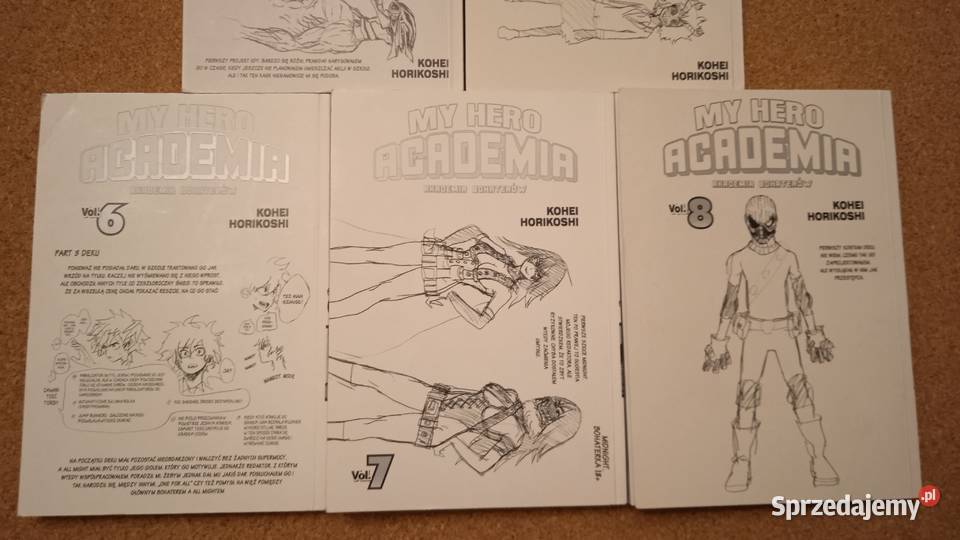 Manga My Hero Academia tomy 4 8 Rok wydania 2021 Warszawa