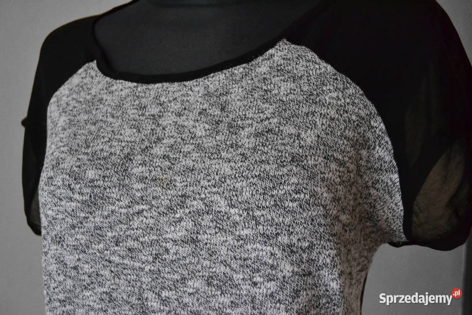 szara bluzka z prześwitującymi plecami L 40 mazowieckie Warszawa