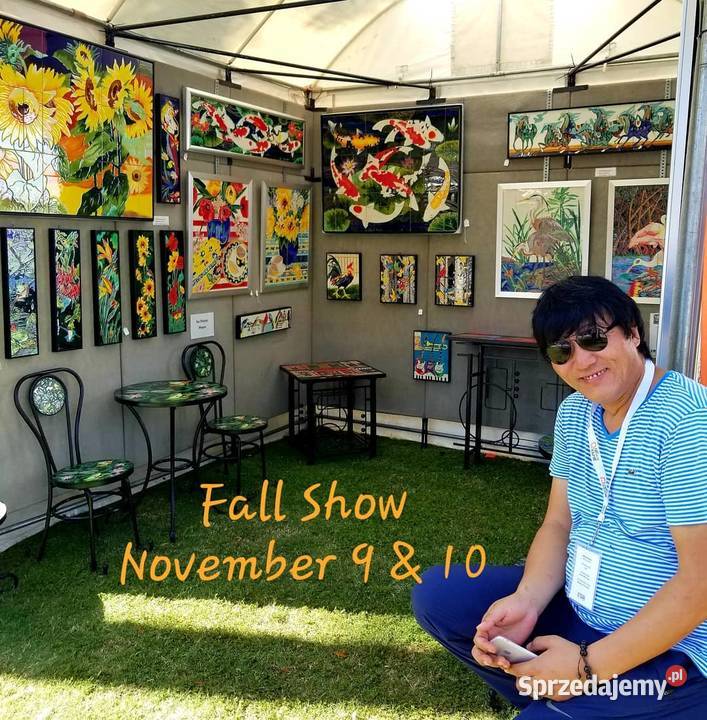 Ceramiczna polichromowana płytka artystyczna Warszawa