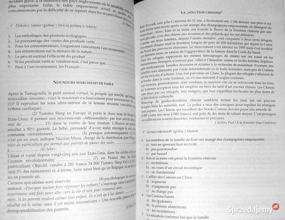 Informator maturalny 2000 Język francuski Chełm sprzedam