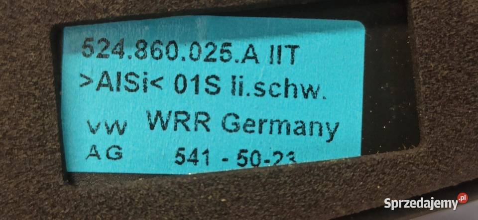 SEAT TARRACO RELIGI DACHOWE KOMPLET 524860025A osobowe Poduszki powietrzne