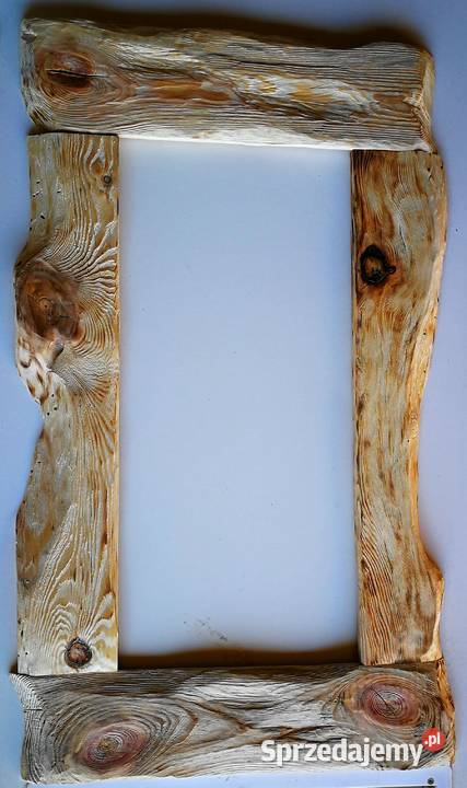Lustro drewniane vintage rustykalny loft Pozostałe Radków
