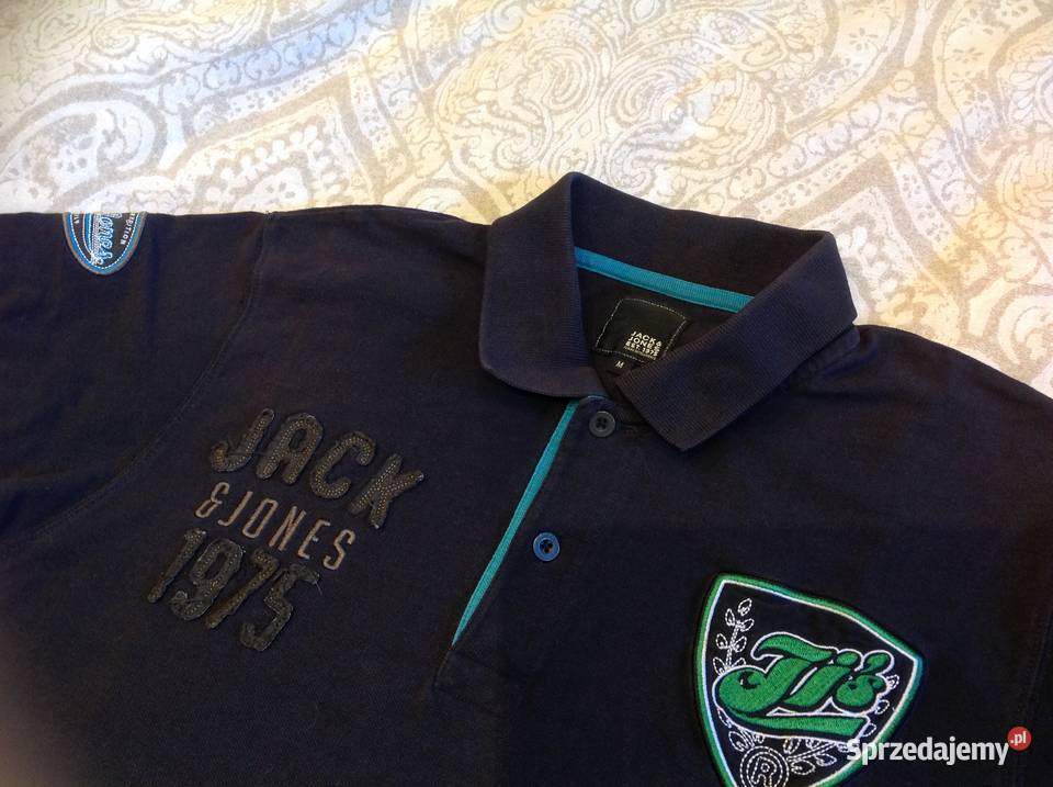 Koszulka Polo Męska JackJones M Granatowa Jack&Jones Nowa Sól