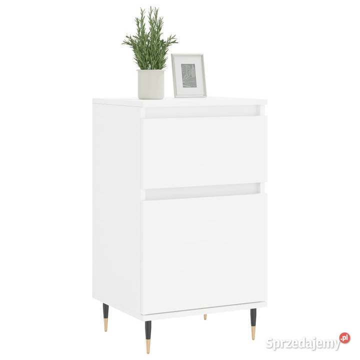 Szafki 2 białe 40x35x70 materiał drewnopochodny