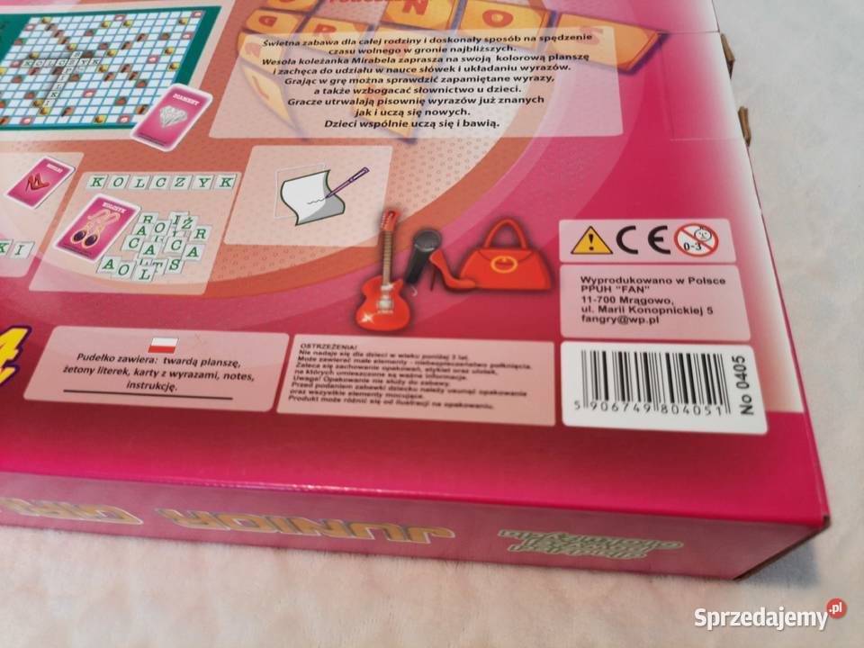 Gra edukacyjna ułóż wyrazy Junior Girls FAN