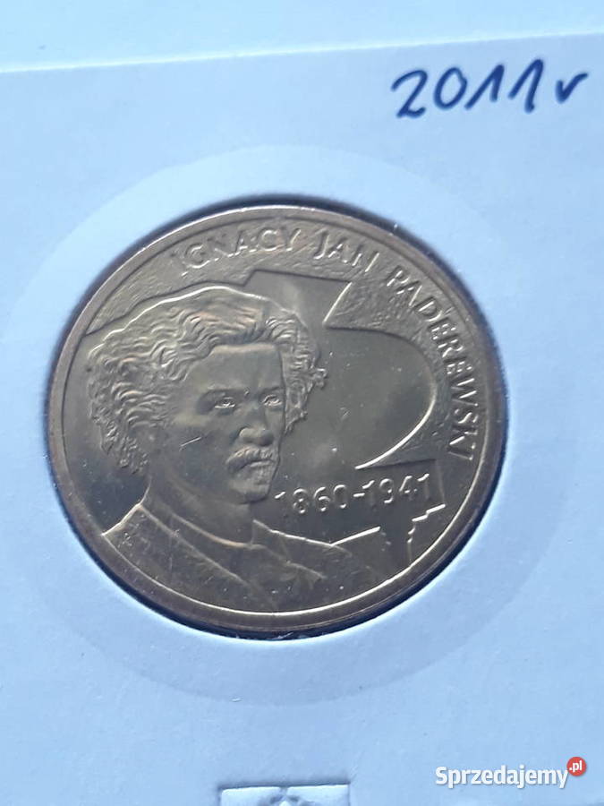 2 Ignacy Jan Paderewski 2011 rUNC Numizmatyka Konin