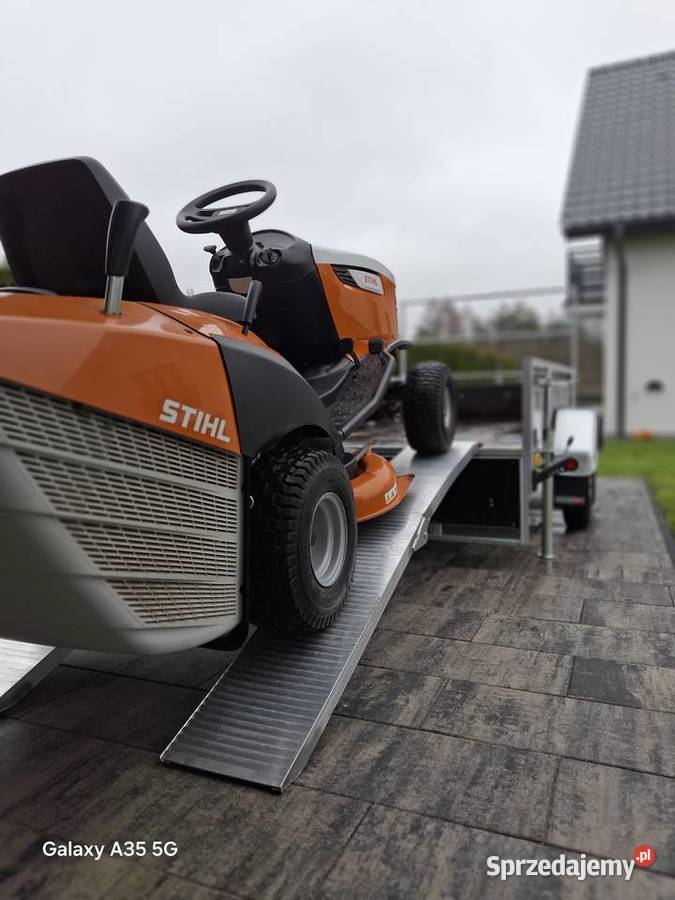 Przyczepka dmc 750 3mx15m 2 osie Alu najazdy oś towarowe Do samochodów osobowych wielkopolskie Kleczew