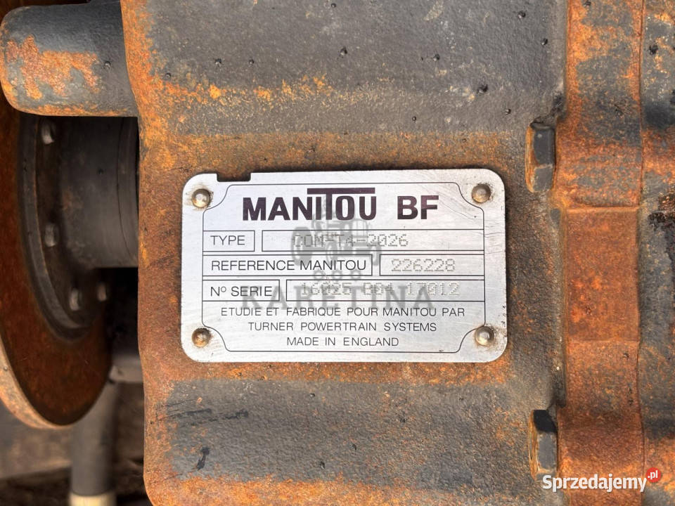 Skrzynia biegów Manitou MT 1030 COMT42026 CZĘŚCI Pozostałe