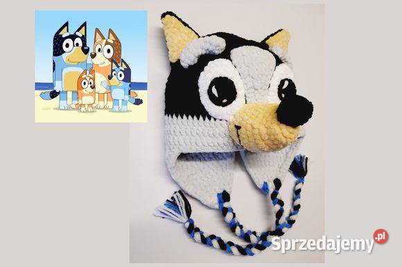 Szydełkowy czapka z Bajki Bluey z Rodziną Kraków