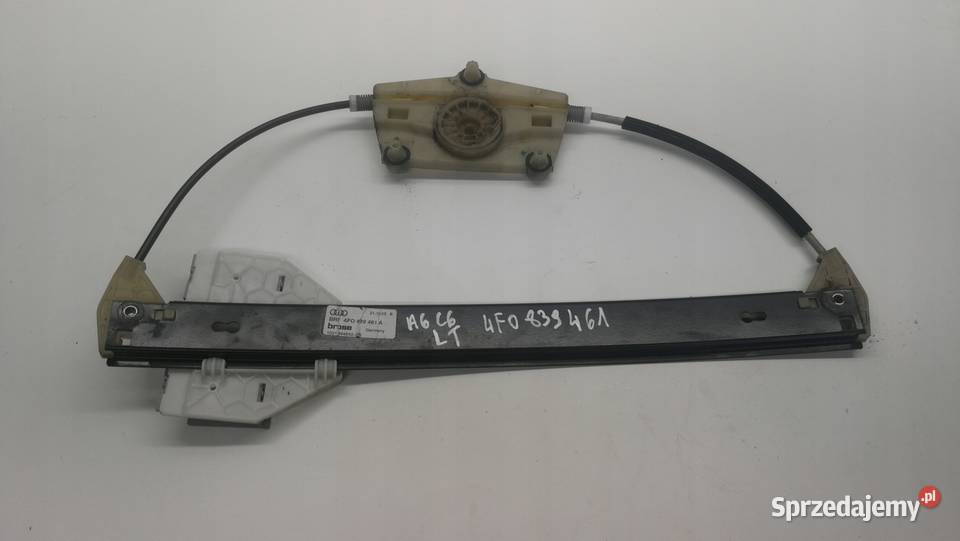 MECHANIZM SZYBY LEWY TYŁ AUDI A6 C6 4F0839461 A Przystajń