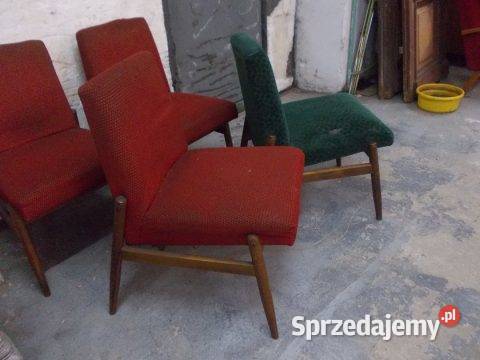 Stary fotel krzesło PRL vintage lata 60