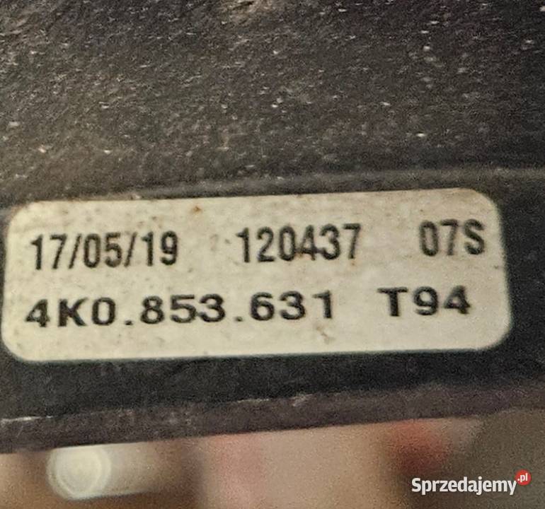 AUDI A6 C8 4K ZAŚLEPKA OSŁONA RADARU 4K0853631