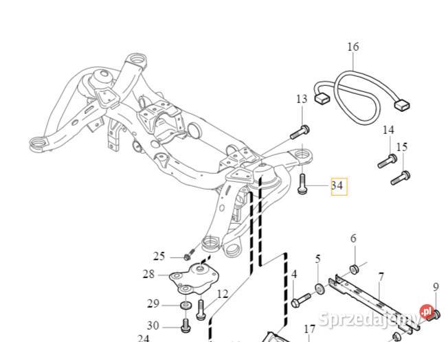 VOLVO C40 XC40 XC90 sruba ramy zawieszenia Bielany Wrocławskie