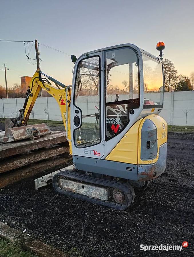 Mini koparka Wacker Neuson ET16 z 2017r Sędziszów sprzedam