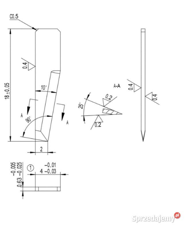 Ostrzenie noży noże do ploterów tnących