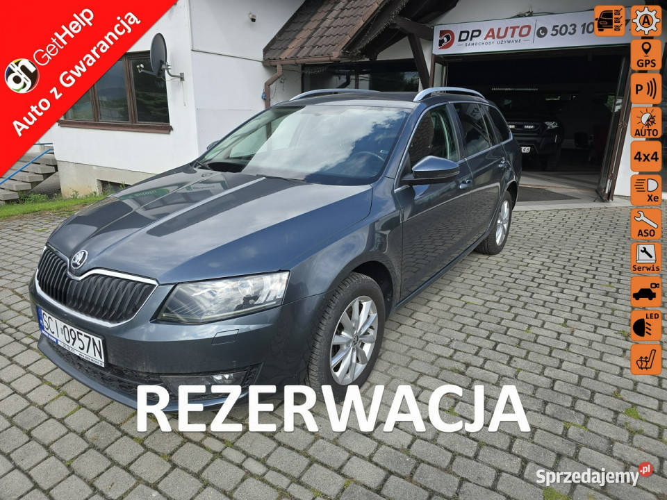 koda Octavia Bezwypadkowy pełny serwis ASO 2 światła LED Ustroń sprzedam