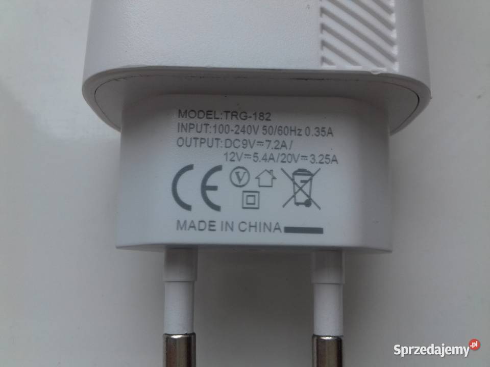Ładowarka USB 12W 5V NOWA USBC USBA kolor biały