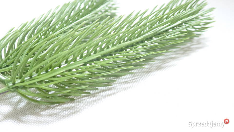 Gałązka świerkowa na drucie sztuczna choinka 19 odcienie zieleni Pozostałe śląskie Siewierz