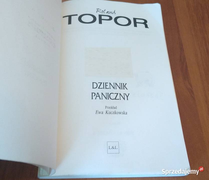 Dziennik paniczny  Roland Topor pomorskie Gdańsk sprzedam