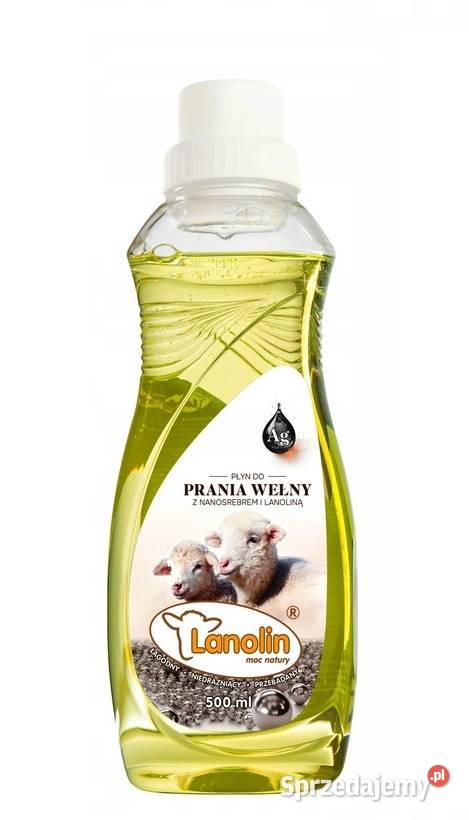 Płyn lanolina i nanosrebro do prania wełny żel z Chojnów