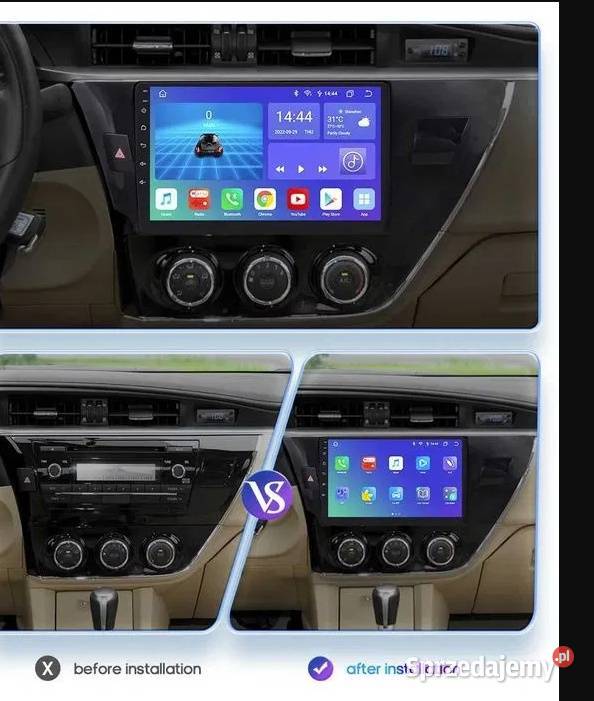 Radio Android 12 Toyota Corolla 1416r gps wifi Ożarowice