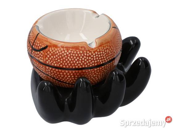 Popielniczka Ceramiczna z Czarną Dłonią śląskie Ostrowy nad Okszą