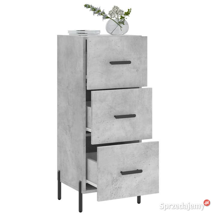 Szafka szarość betonu 345x34x90 materiał mazowieckie Warszawa