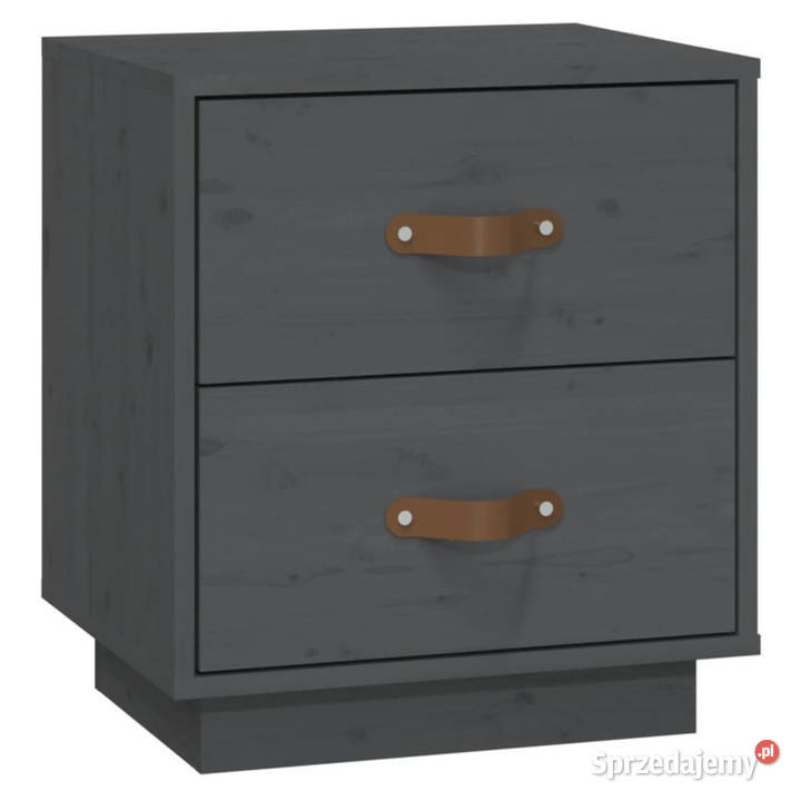 Szafki nocne 2 szare 40x34x45 lite drewno Warszawa