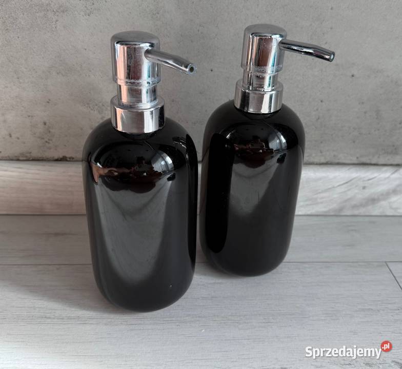 Czarny dozownik na mydło z pompką dyfuzor 2 łódzkie Łódź