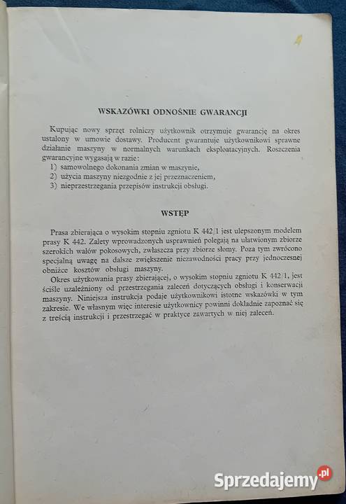 Prasa zbierająca o wysokim stopniu zgniotu K wielkopolskie Koźminek