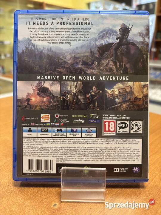 Wiedźmin 3 Dziki Gon PlayStation 4 Pudełkowa Elbląg