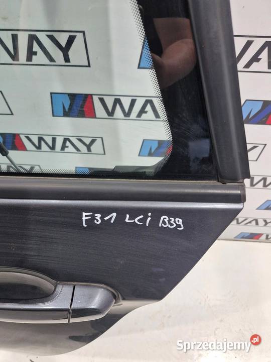 BMW 3 F31 DRZWI LEWE LEWY TYŁ KOMPLETNE B39