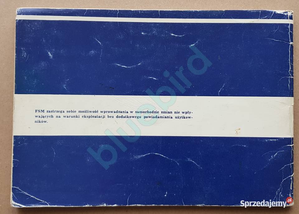 Instrukcja obsługi książka gwarancyjna do Fiat małopolskie