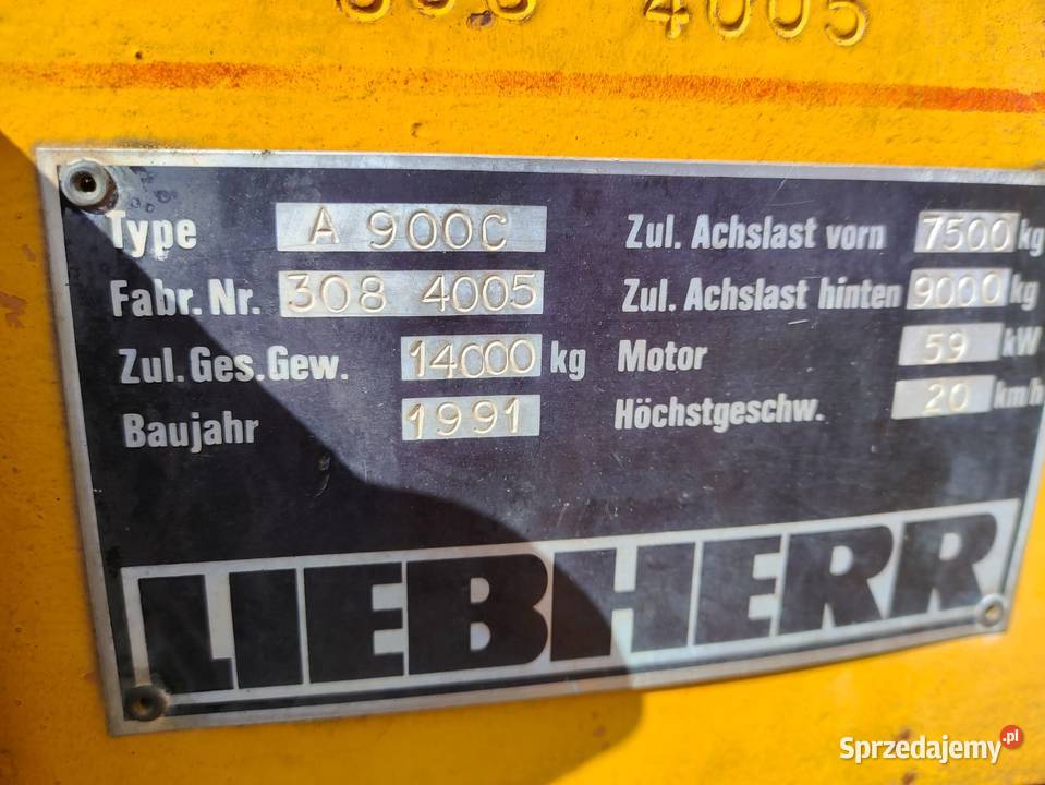 Koparka kołowa LIEBHERR nie Przyrów